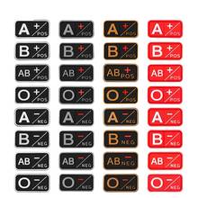 Patch 3D PVC A+ B+ AB+ O+ Positive A- AB- O- Negative Blood Type Group patches for clothing Military Tactical badges Accessories 2024 - buy cheap