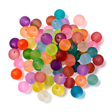 Random Mixed Colors Transparent Round Frosted Acrylic Ball Beads  Loose Beads 6/8/10/12/14mm for Jewelry Making Bracelet F80 2024 - buy cheap