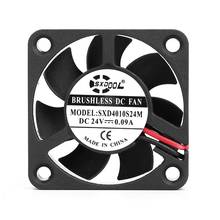 2pcs 24V cooling fan 4cm 40mm 40x40x10mm 4010 24V Sleeve Bearing 2Pin PC CPU Cooling Case axial Fan 2024 - buy cheap