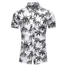 Camisa florida havaiana masculina de manga curta, camiseta florida havaiana de praia casual slim fit, camisas florais masculinas plus size 5xl 6xl 7xg, verão, 2021 2024 - compre barato