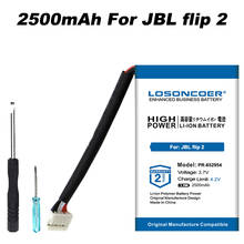Losoncoer 2500mah aleta 2 bateria para jbl aleta 2 aleta ii jn151ph13849 PR-652954 baterias, AEC653055-2P bateria do orador 2024 - compre barato