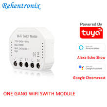 One Gang Two Way Tuya Powered Smart Life WIFI Switch Module Smart Breaker Home Automation Alexa Google Voice APP Remote Control 2024 - buy cheap