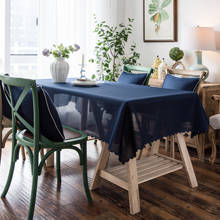 Toalha de mesa decorativa yanyangtian, toalha de mesa retangular de renda à prova d'água para decoração de casamento 2024 - compre barato
