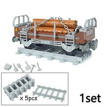 Compatible All Brands train station city Train track Rail way Building Blocks Bricks Toys For Children Christmas gifts 2024 - buy cheap