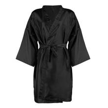 Cabeleireiro kimono vestido shampoo cabelo roupas cabeleireiro macacão à prova dwaterproof água salão de beleza barbeiro spa roupão vestido preto #38 2024 - compre barato