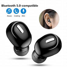 Mini fone de ouvido x9 bluetooth, fone de ouvido sem fio para esporte, headset para jogos com microfone, estéreo mãos livres para xiaomi, todos os telefones 5.0 2024 - compre barato