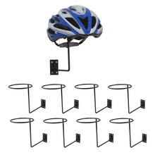 8Pcs Durable Wall Mount Motorcycle Helmet Coat Jacket Rack Storage Holder Black 2024 - buy cheap