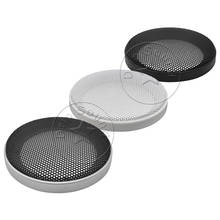For 3" Inch Speaker Grill Cover Hige-grade Car Audio Decorative Circle Metal Mesh Grille Protection Net 106mm Black/White/Silver 2024 - buy cheap
