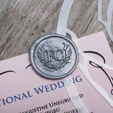 На заказ свадебные наклейки с двумя инициалами, печать конвертов, свадебная печать, вечерние Стикеры, свадебные стикеры в деревенском стиле 2024 - купить недорого