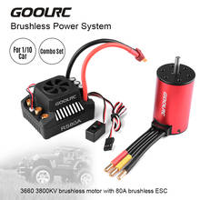 GoolRC 3660 3800KV Motor sin escobillas 80A ESC controlador electrónico de velocidad sin escobillas 6V/3A BEC para 1/10 RC coche camión sobre orugas 2024 - compra barato