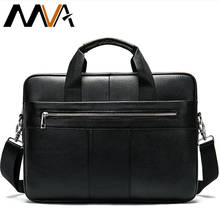 MVA-maletines de cuero para hombre, bolso de hombro para ordenador portátil, mensajero, 14 pulgadas 2024 - compra barato