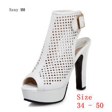 Platform Pumps Women High Heels Party Gladiator Sandals Woman High Heel Shoes Plus Size 34 - 40 41 42 43 44 45 46 47 48 49 50 2024 - buy cheap