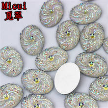 10*14/13*18/18*25mm Oval cristal ostentoso AB resina Rhinestone del Flatback DIY artesanía de decoración para boda MC667 2024 - compra barato