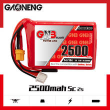 Gaoneng-batería Lipo con enchufe XT30 para transmisor FUTABA T16IZ, piezas de Control remoto, GNB, 2500mAh, 2S, 7,4 V, 5C 2024 - compra barato