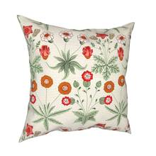 Funda de almohada decorativa para el hogar, cojines de flores Vintage florales, para sofá, poliéster, regalo 2024 - compra barato