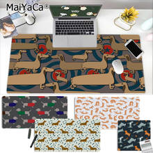 Maiyaca meus animais favoritos salsicha de cachorro, tapete de borracha para mouse de mesa jogador, frete grátis, teclado grande 2024 - compre barato
