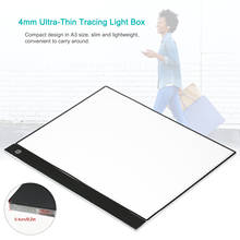 A3 LED Tracing Light Box Pad Graphic Tablet Ultra-Thin Drawing Board Copyboard 3 Levels Dimming with Separate Scale Plate Clips 2024 - buy cheap