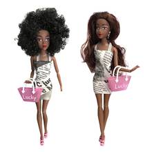 2020 NEW Baby Dolls For Girls Baby Movable Joint African Doll Toy Black Doll Best Gift Toy Hot sale baby dolls for kids 2024 - buy cheap
