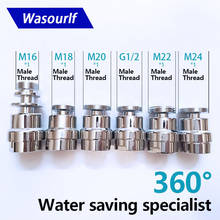 WASOURLF Brass Faucet Adapt 360 Rotating Degree Tap Aerator M22 Female Thread M24 Adapter Kitchen Accessories Bath Fittings 2024 - buy cheap