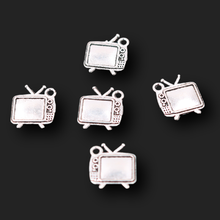 25pcs Silver Plated TV Pendants Retro Bracelet Keychain Metal Accessories DIY Charms For Jewelry Crafts Findings 15*13mm P507 2024 - buy cheap