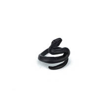 1PC Trendy Punk Black Matte Snake Free Ring For Women Men Cute Hip Hop Gothic Small Snake Animals Open Finger Ring Jewelry R148 2024 - buy cheap