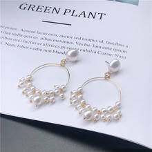 2019 New Korean Version Of The Net Red Temperament Wild Explosion Models Pearl Ring Earrings Simple Temperament Pearl Earrings 2024 - buy cheap