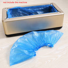 Capa protetora de sapato de plástico azul, dispensador automático, 100 peças, uso doméstico, cobertura descartável 2024 - compre barato