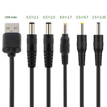 USB to DC Port Charging Cable Cord DC/5.5x2.1 5.5x2.5 3.5x1.35 4.0x1.7 2.5x0.7 2024 - buy cheap