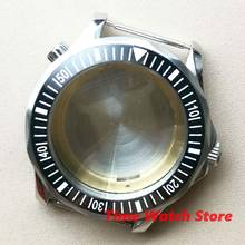 41mm watch case sapphire glass stainless stee  fit ETA 2836 Miyota 8215 DG 3804 movement luminous ceramic bezel 2024 - buy cheap