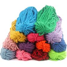5mm Colorful Cotton Cord Eco-Friendly Twisted Rope High Tenacity Thread DIY Textile Craft Woven String Home Decoration Supply 2024 - buy cheap