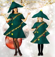 Disfraz de árbol de Navidad para adultos y niños, vestido divertido de pesadilla antes de Navidad, Halloween, Año Nuevo, fiesta de Carnaval 2024 - compra barato