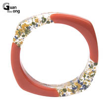 Pulseiras de resina acrílica colorida guanlong, pulseira feminina indiana com amuletos de designer, pulseiras da amizade para meninas 2024 - compre barato