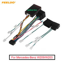 FEELDO Car 16pin Audio Wiring Harness Adapter With Canbus Box For Mercedes-Benz W209(02-06)/W203(01-04) Stereo Installation 2024 - buy cheap