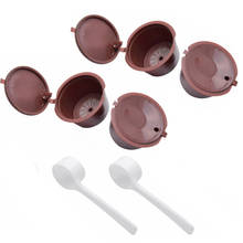 Refillable Reusable Coffee Capsules Pods &amp; Spooons Kit For DOLCE GUSTO Machine.