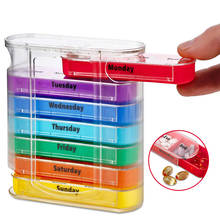 New 7 Days Pill Box Pill Case Container Tablet Weekly Pillbox Tablet Sorter Colorful Weekly Storage Box Container Organizer 2024 - buy cheap