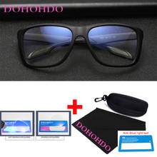 DOHOHDO 2021 Fashion Protection Eye Anti Blue Light Glasses Men Square Black Big Spectacle Frame Computer Glasses For Women New 2024 - buy cheap