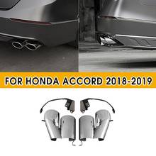 pcmos Hybrid Touring Quad Tip Muffler Exhaust Finisher For 2018-2019 Honda Accord Exterior Parts Chromium Styling Stickers New 2024 - buy cheap