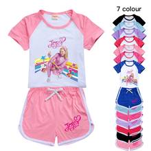 Toddler Girl Clothes Kids Summer Boutique Clothing Polyester Jojo Siwa Active Boys Tops + Short Sport Set Big Girls Shirt Suit 2024 - buy cheap