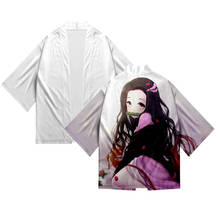 Japanese Kimonos Demon Slayer Kimono Anime Cardigan Shirt Cosplay Women Kimono Japanese Yukata Summer Couple Kimono Asian Kimono 2024 - buy cheap