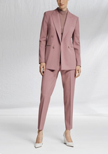 Terno feminino rosa para escritório, conjunto de duas peças com jaqueta e calça, primavera e verão 2021 2024 - compre barato