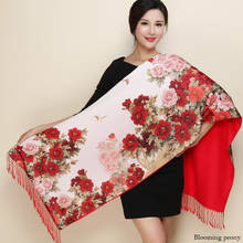 2019 winter Pastoral Style Pashmina Scarves for women Silk Cashmere Scarf National Tippet Warm Print Shawls wraps foulard femme 2024 - buy cheap