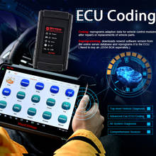 Autel-Herramienta de diagnóstico OBD2 con codificación ECU para coche, escáner automotriz OBD igual que MK908P excepto función de programación, MaxiCOM MK908 2024 - compra barato