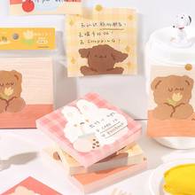 100 Sheet Kawaii Lovely Bear Milk Rabbit Memo Pads Note Paper Sheets Daily To Do List Paperlaria Stationery 2024 - buy cheap