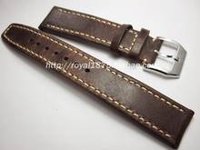 20 22mm 21mm Handmade high quality Crazy horseskin Leather Watch Band Men Women Strap belt Stainless Steel Buckle Strap bracelet 2024 - buy cheap