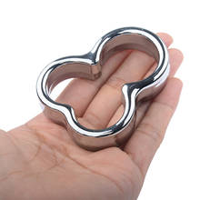 Metal Chastity Devices Penis Ring Ball Stretcher Scrotal Bondage Cock Ring Sex Toys For Men Erotic Delay Time Penis Ring 2024 - buy cheap