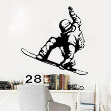 Pegatina de pared de esquí y Snowboard, carteles extremos de esquí, calcomanías de pared de vinilo, decoración Mural de arte, papel tapiz de Snowboard LL579 2024 - compra barato