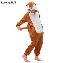 Anime kigurumis Onesie kids Cartoon Fox Sleepwear Onesies Child Homewear Cosplay Jumpsuit Party Costume Unisex Clothing 2024 - buy cheap