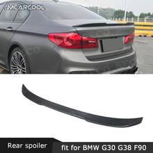  Carbon Fiber Material Rear Trunk Lip Spoiler Boot Wings for BMW 5 Series G30 F90 M5 Sedan 530i 540i Spoiler 2017 2018 2019 2024 - buy cheap