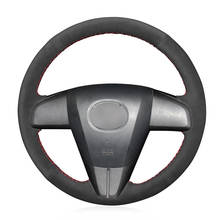 Funda antideslizante de ante para volante de coche, cosida a mano, para Mazda 3 Axela 2010-2013 Mazda 5 Mazda 6 CX-7 CX-9 2024 - compra barato