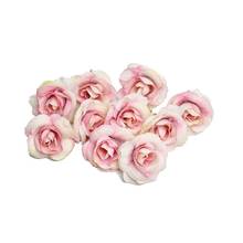 10Pcs 4cm No-Fading Artificial Rose Flowers Head DIY Wedding Holiday Showcase Room Decor Party Decoration 2024 - buy cheap